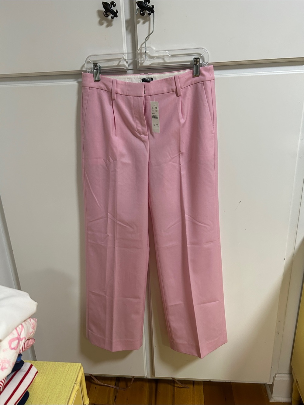 J. Crew Pink Straight-Leg Dress Pants 4P NWT